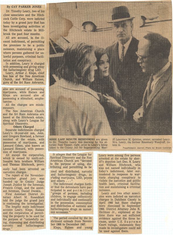 Timothy Leary, Rosemary Leary, Quinlan, Noel Tepper